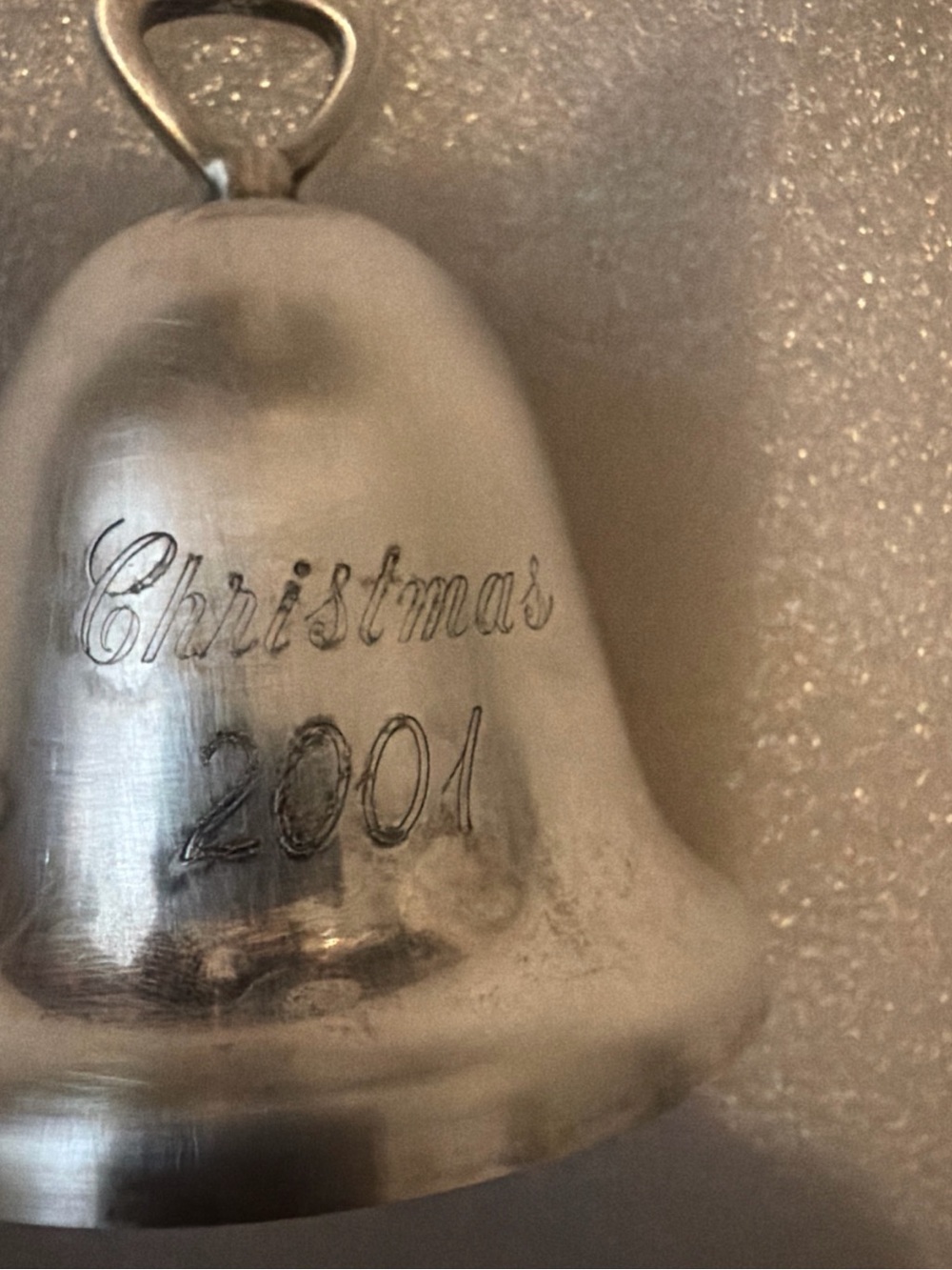 Reed & Barton Silver Christmas Bell Ornament